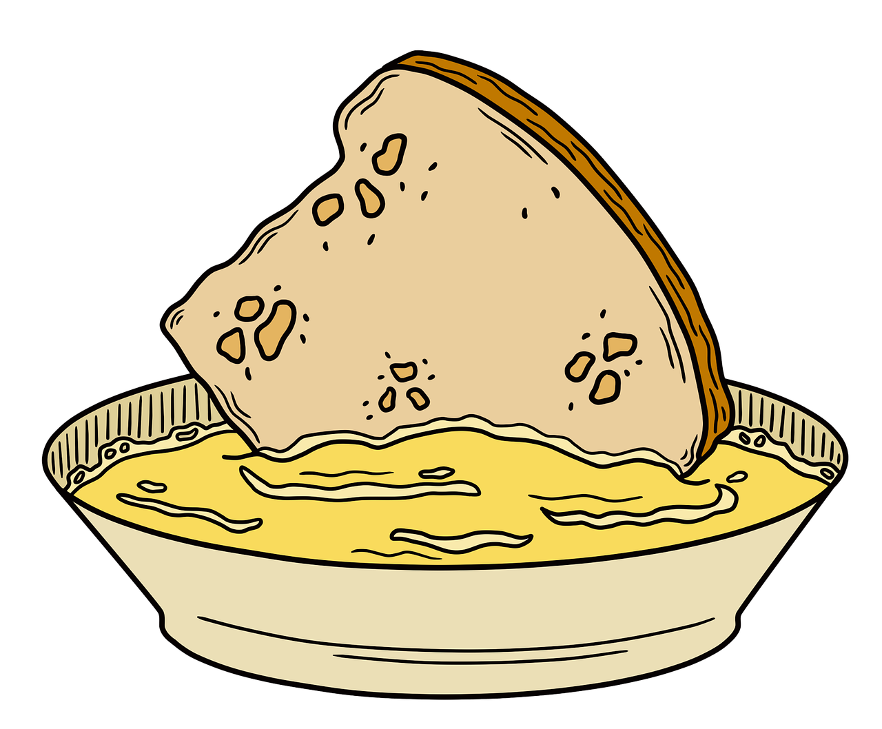 aliments, pain, oeuf, pain perdu, manger, petit déjeuner