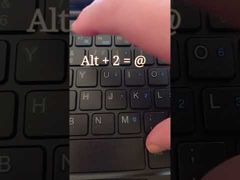 comment taper arobase @ sur clavier #clavier #windows #microsoft_word