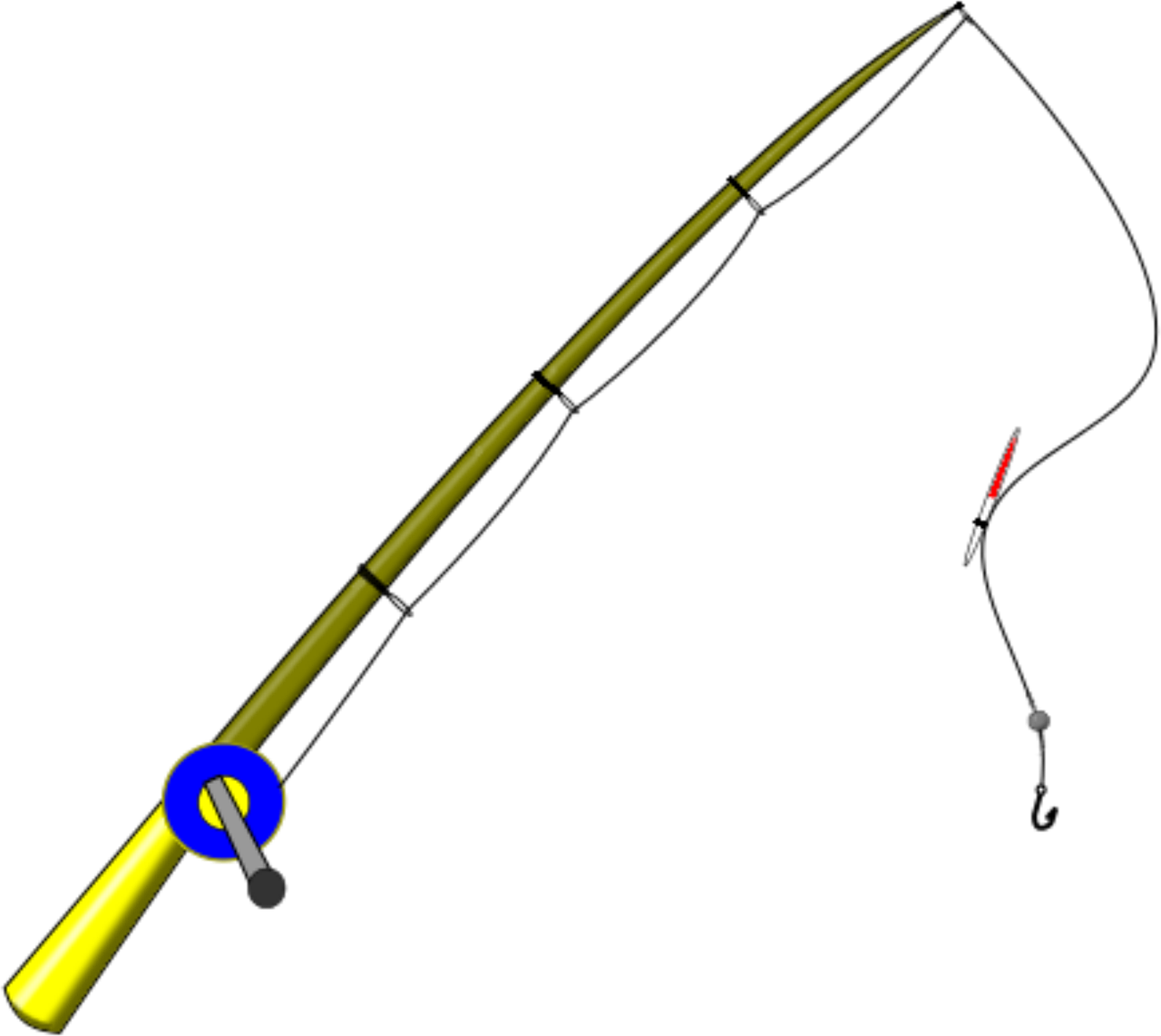 faire de la pêche, pôle, tige