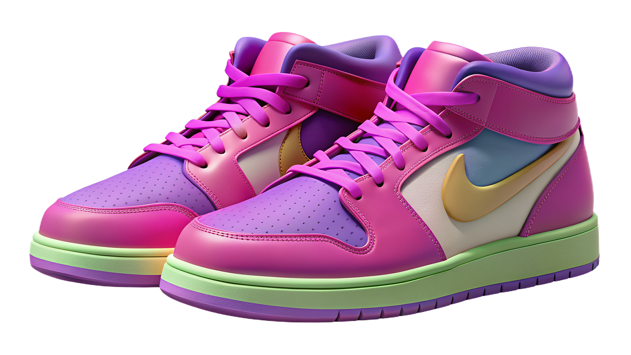 ai généré, baskets, nike, les chaussures, chaussure, air jordan 1 mi, air jordan 1, faux