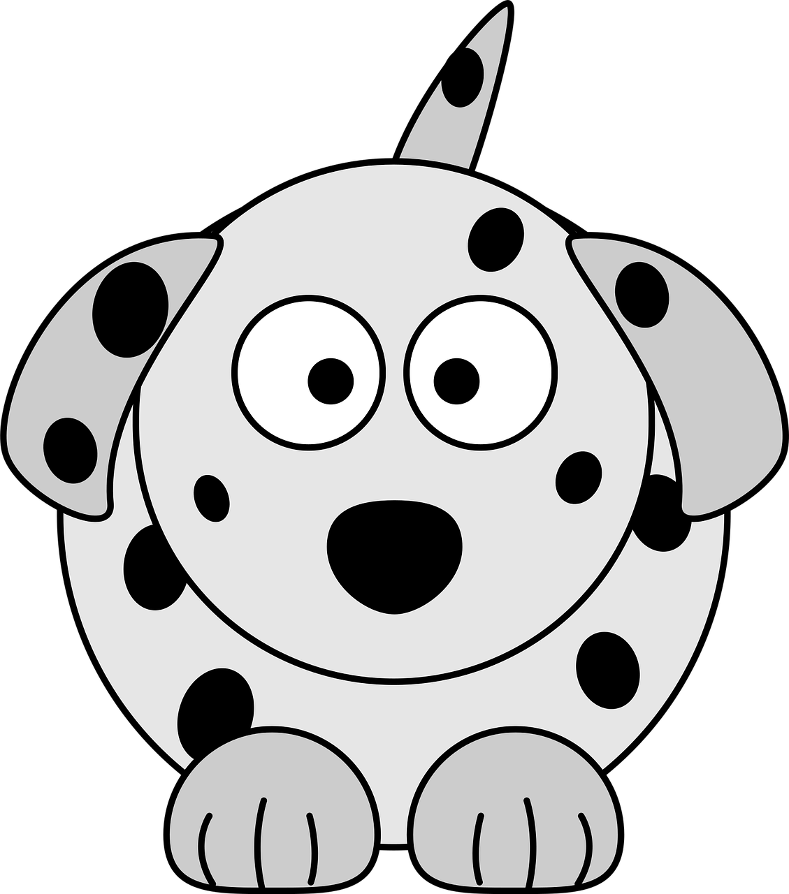 animal, dessin animé, animal de compagnie, couleur, dalmatien, chien, comment j'ai fait, mammifère, nature, blanche
