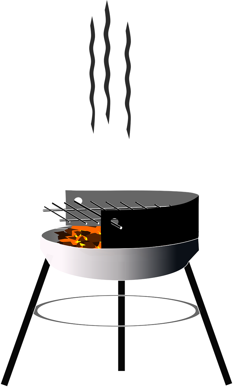 barbecue au charbon de bois, la grille, gril, rouiller