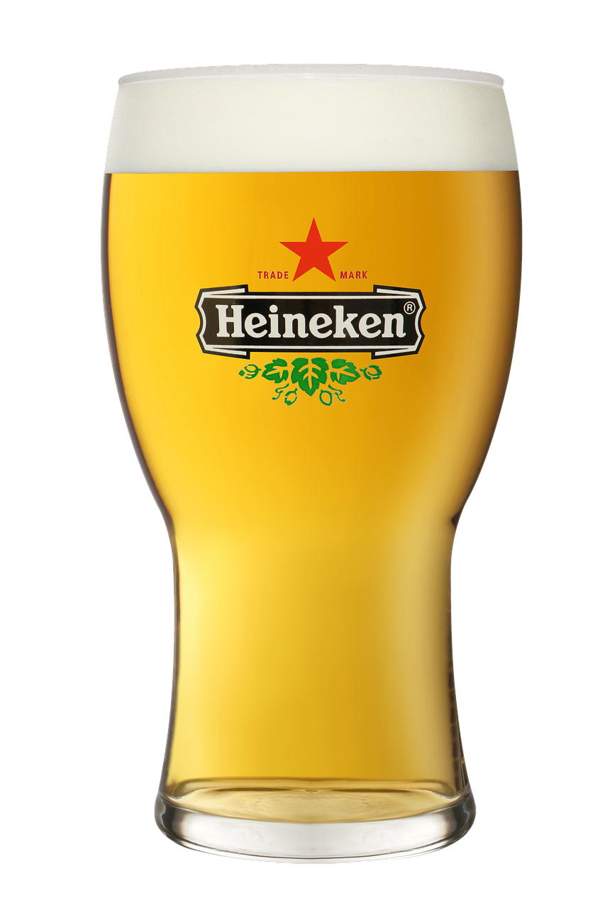 bière, tasse, heineken1