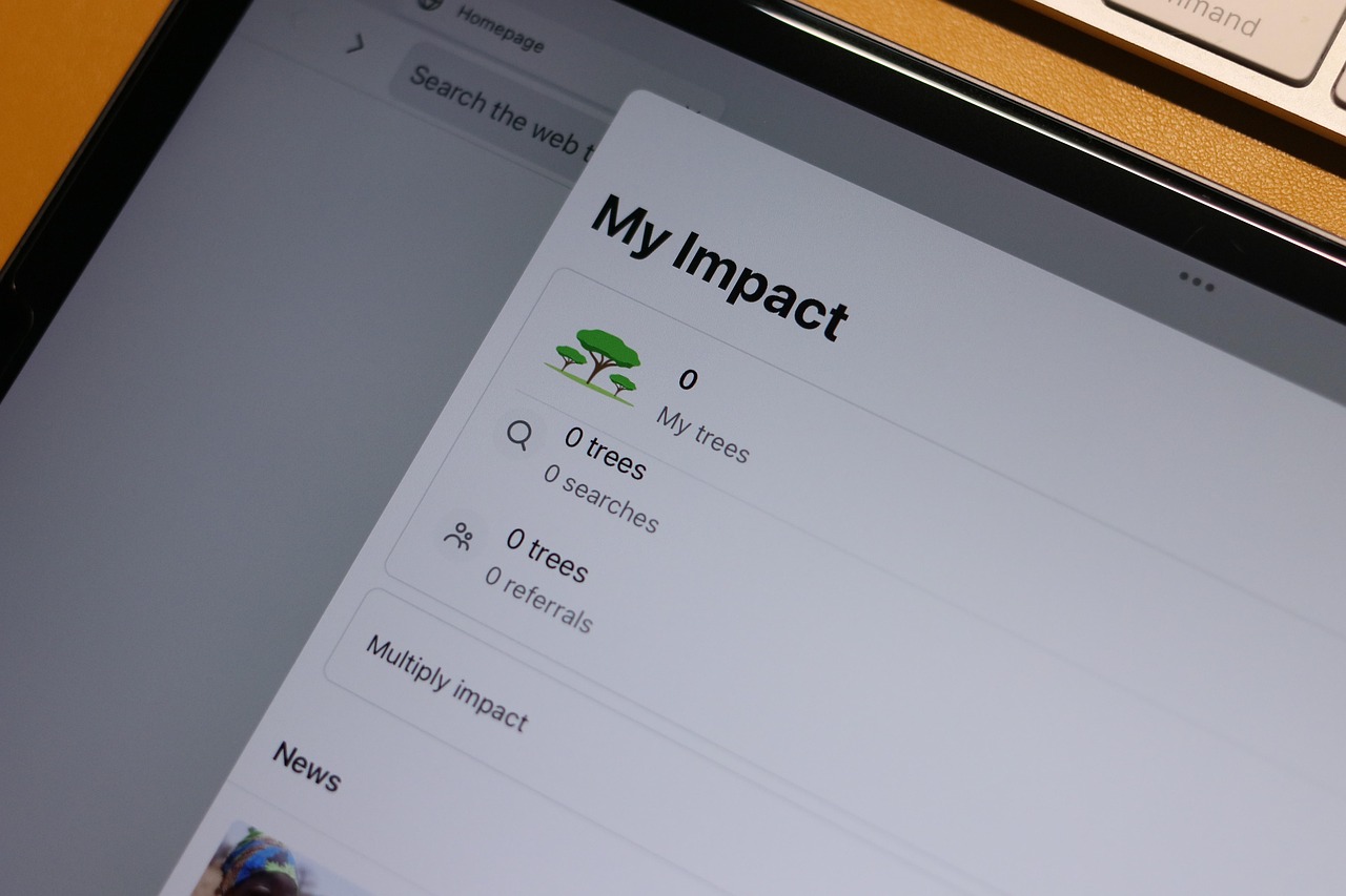 ecosia, chercher, mon impact, plantation d'arbres, stats, ipad, fermer, ecosia, ecosia, ecosia, ecosia, ecosia