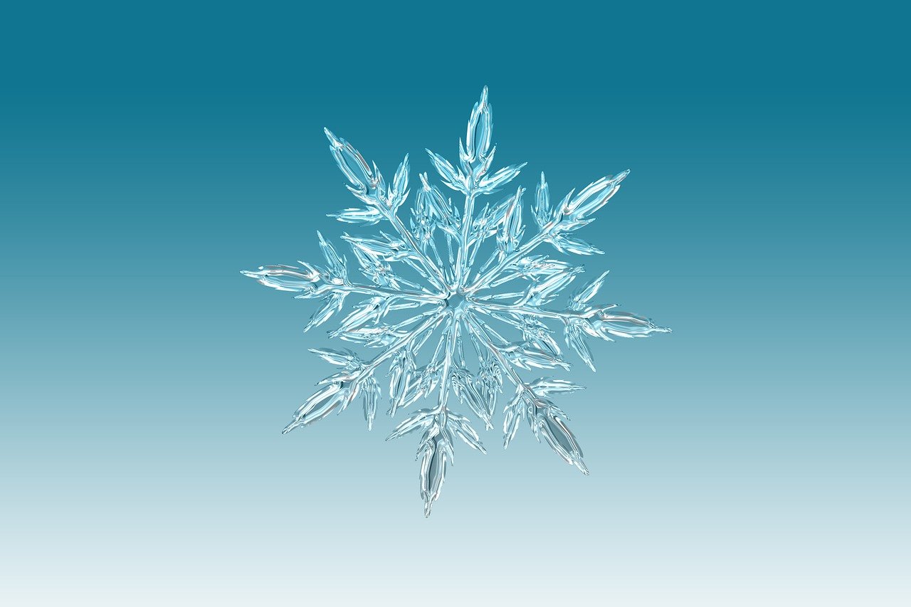 flocon de neige, crystal de glace, hiver, neige, nature, décoration, noël, christmas background, contexte
