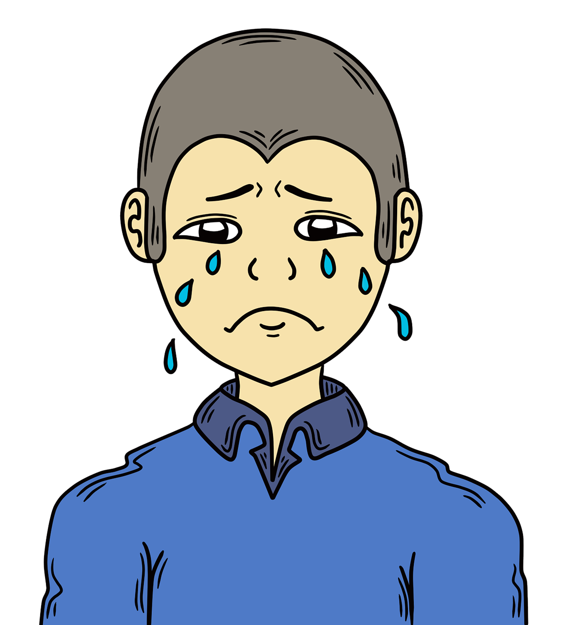 gens, émotions, sentiments, expressions, triste, faire mal, pleurs, avoir le blues