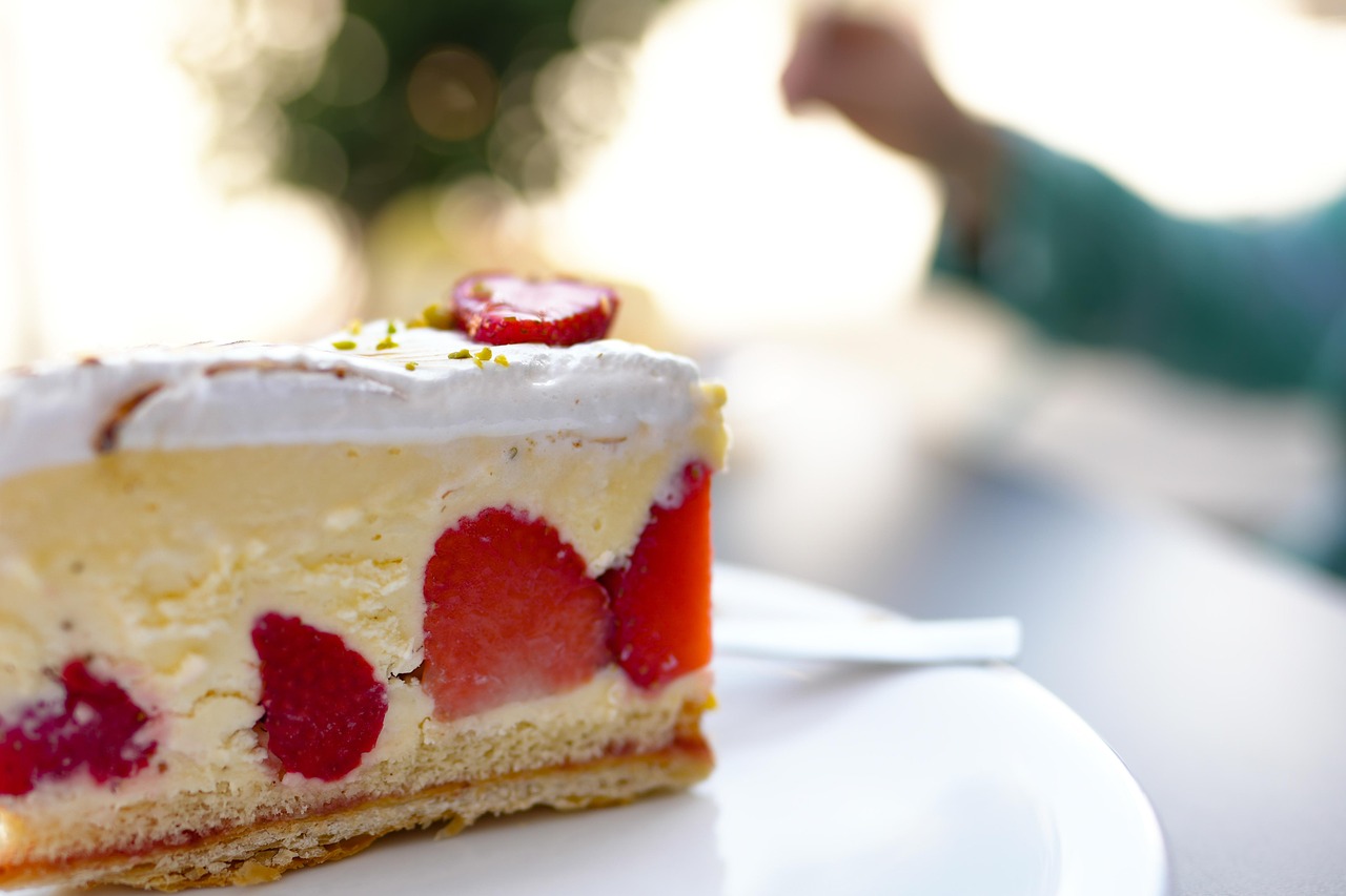 le dessert, tarte sablée à la fraise, saveur, sucré, calories, gâteau, aliments