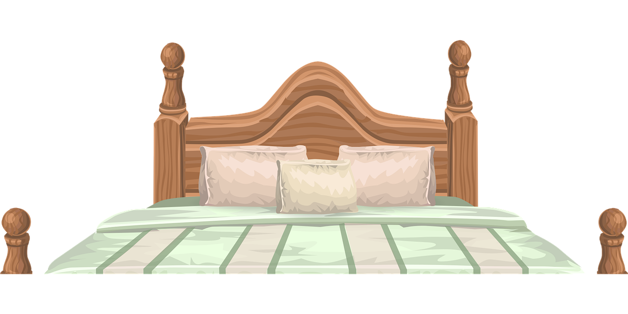 lit, un meuble, chambre à coucher, quatre affiches, à baldaquin, oreillers, literie, bois, en bois, dormir, intérieur, moderne, conception, décor, couverture, matelas, confort, à l'aise, sieste, faire la sieste, du repos, repos, tête de lit, résidentiel, résidence, lit, lit, lit, lit, lit