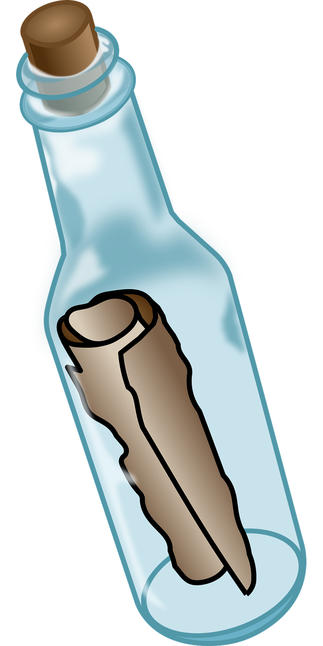 message dans une bouteille, bouteille de dérive, bouteille, un message, verre, faire défiler, lettre, vieille, icône, découper, dessin numérique, bouteille, bouteille, bouteille, bouteille, bouteille