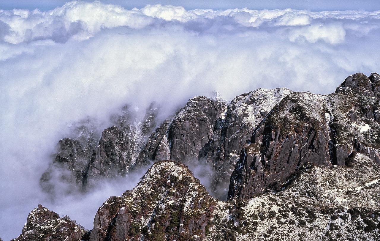 montagne, nuage, nature, yakushima, du patrimoine mondial de la région, 1 mois, japon