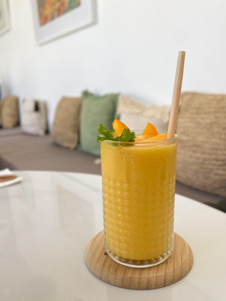 smoothie à la mangue, smoothie, smoothie aux fruits, fruit, mangue, boire, en bonne santé, café
