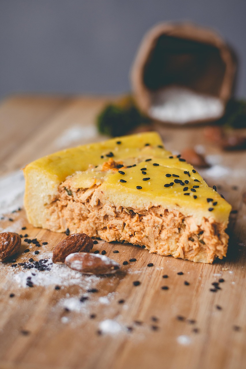 tarte, amande, tranche, nutrition, poudre d'amande, en bonne santé, calories