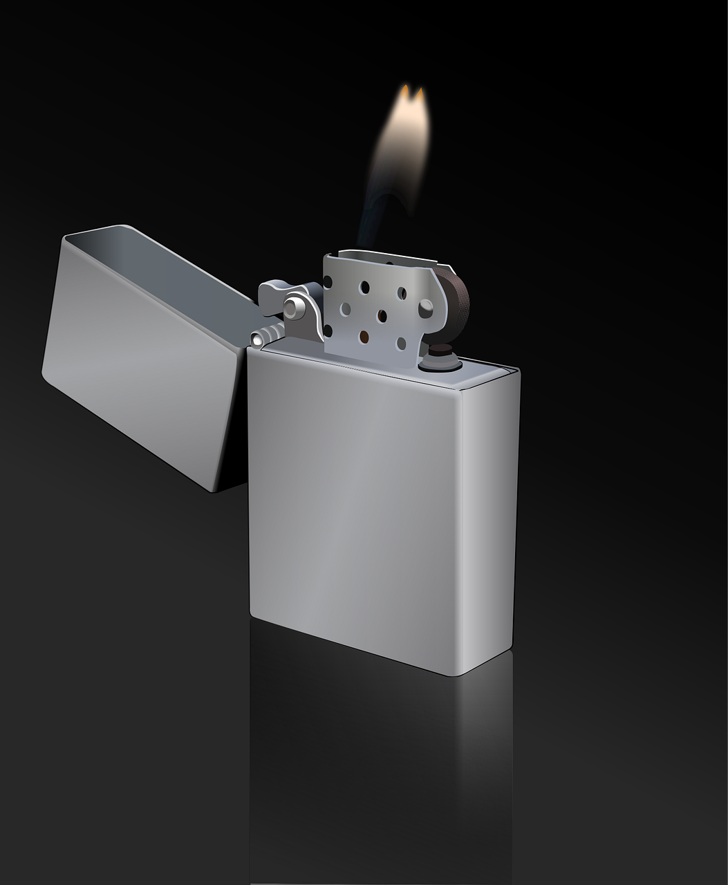 briquet, flamme, feu, gris plus clair, icône, icône plus légère, incandescent, brûler, allumage, enflammer, flint, chrome, 3d, flamme, flamme, flamme, flamme, flamme, feu, icône