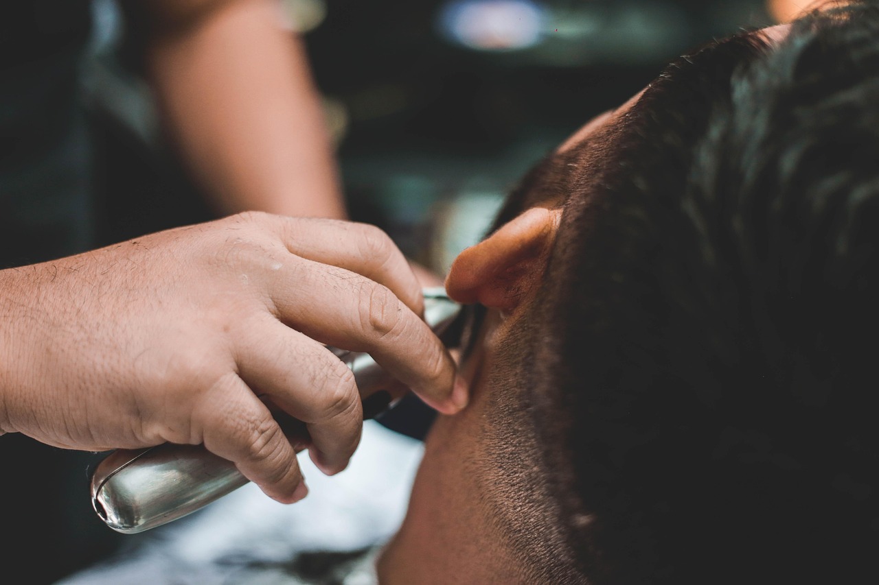 cheveux, barbe, salon, homme, mâle, adulte, moustache, coiffure, cheveux cafetière, pour faire de la barbe, couper les cheveux