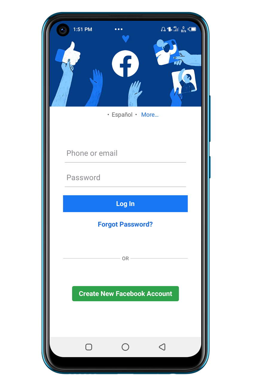 facebook, téléphone intelligent, application, médias sociaux, la technologie, des postes, tic tac, aime, partager, commentaires, s'abonner, connexion, compte, nouveau, interface, s'inscrire, enregistrement, créer, dispositif, le mot de passe, découper