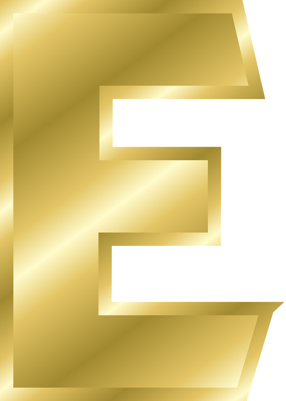 lettre, e, lettre majuscule, alphabet, abc, or, pente, lettre jaune, lettre, lettre, lettre, lettre, lettre majuscule, alphabet, alphabet, alphabet, alphabet, alphabet, abc