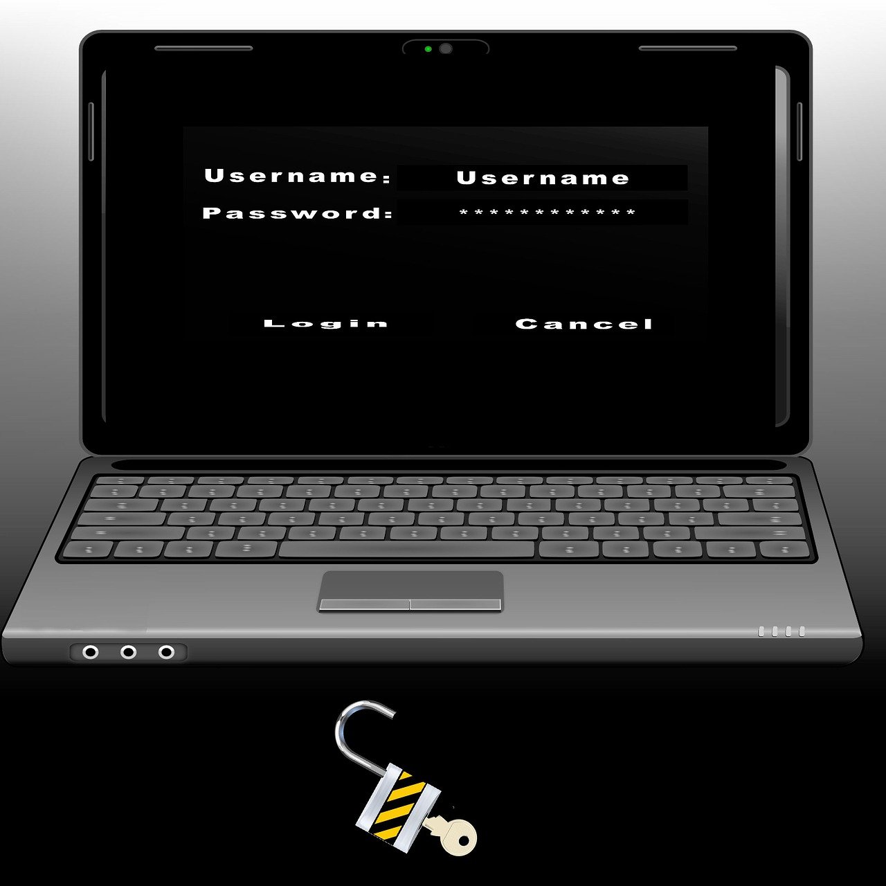 ordinateur, sécurité, le mot de passe, château, connexion, cadenas, vol, le vol de données, données, mot de passe, protection, politique de confidentialité, mot-clé, mot de passe cheval de troie, criminel, espionner, connexion, connexion, connexion, connexion, connexion, mot de passe