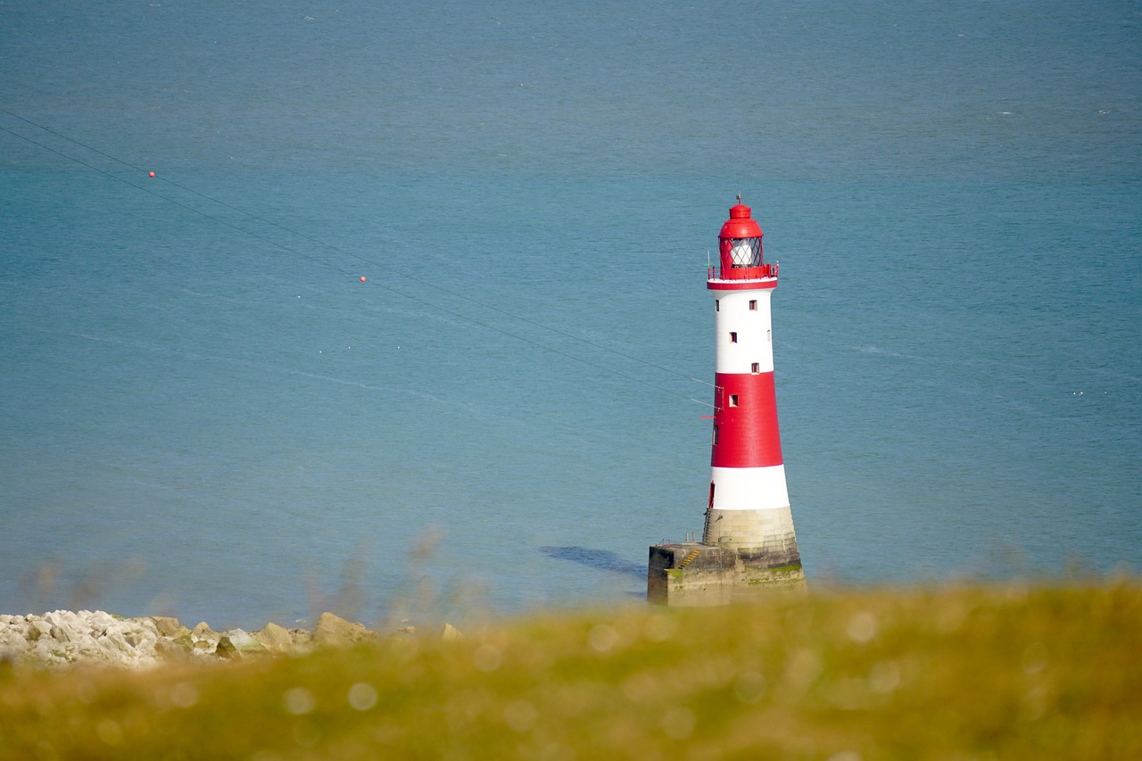 phare, l'eau, lac, sécurité, côte, nature, balise