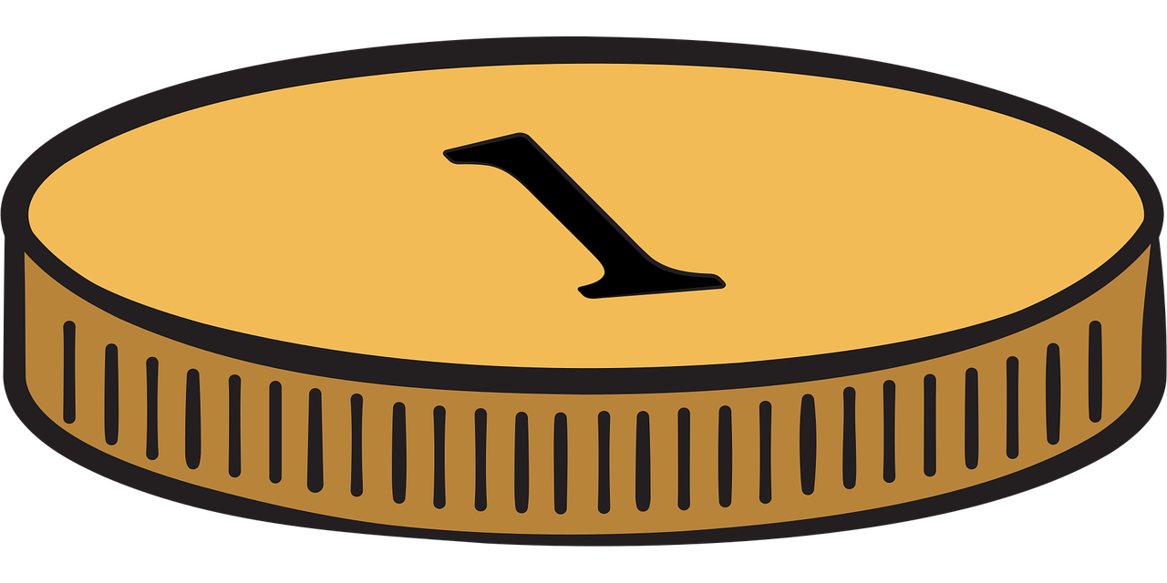 pièce de monnaie, 1, euro, argent, dollar, devise, payer, cher