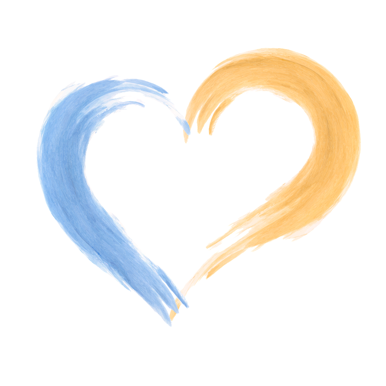 ukraine, création, un cœur, amour, jaune, bleu, brosser, dessin, ukraine, ukraine, ukraine, amour, amour, amour, amour, amour