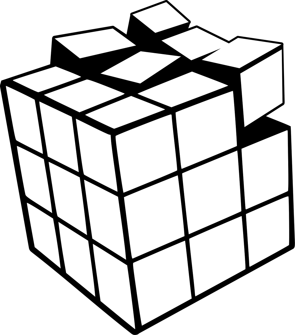 cube de rubik, cube, jeu, puzzle, jouet, endommagé, cassé, cube, cube, puzzle, puzzle, puzzle, puzzle, puzzle, jouet