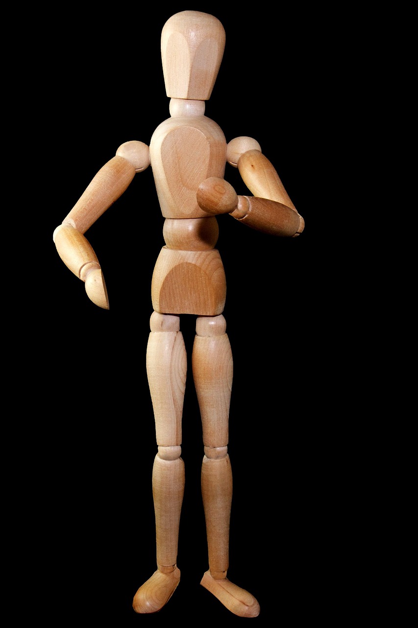 figure, homme, se tenir debout, gestes, geste, faire des gestes, poupée, figurine en bois
