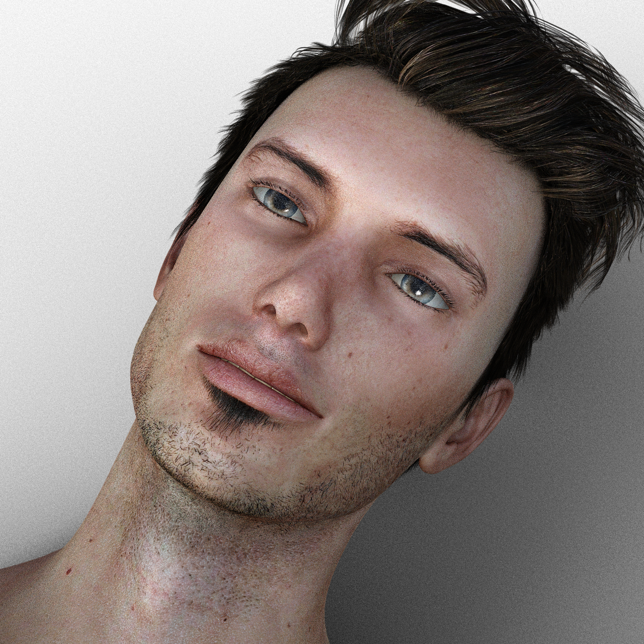 homme, barbe, visage, portrait, sportif, barbe de 3 jours, masculin, diriger