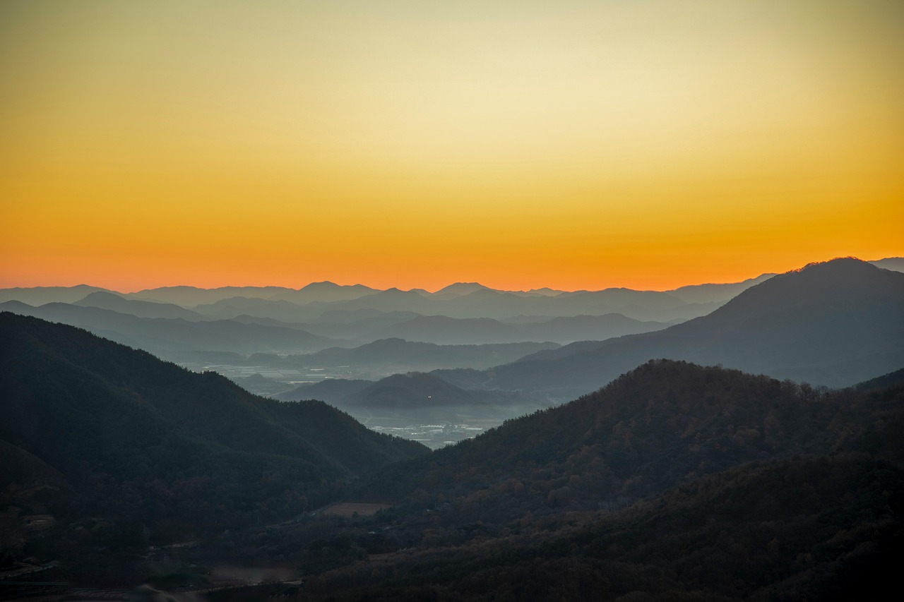lever du soleil, lave, sable, ciel, nature, paysage