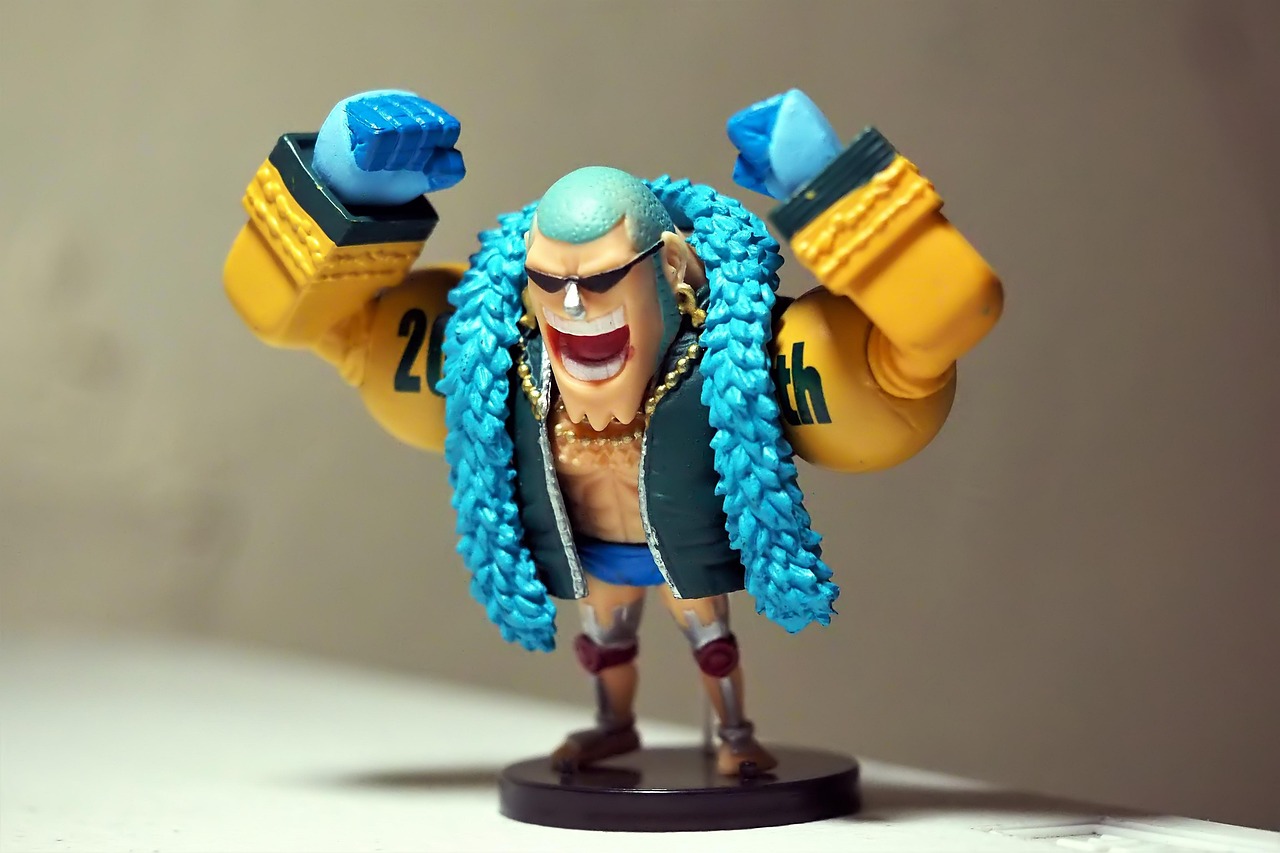 masculin, homme, franky, japonais, anime, dessin animé, télévision, la télé, séries, un, pièce, personnage, 20e, anniversaire, petit, jouet, figurine, mignonne