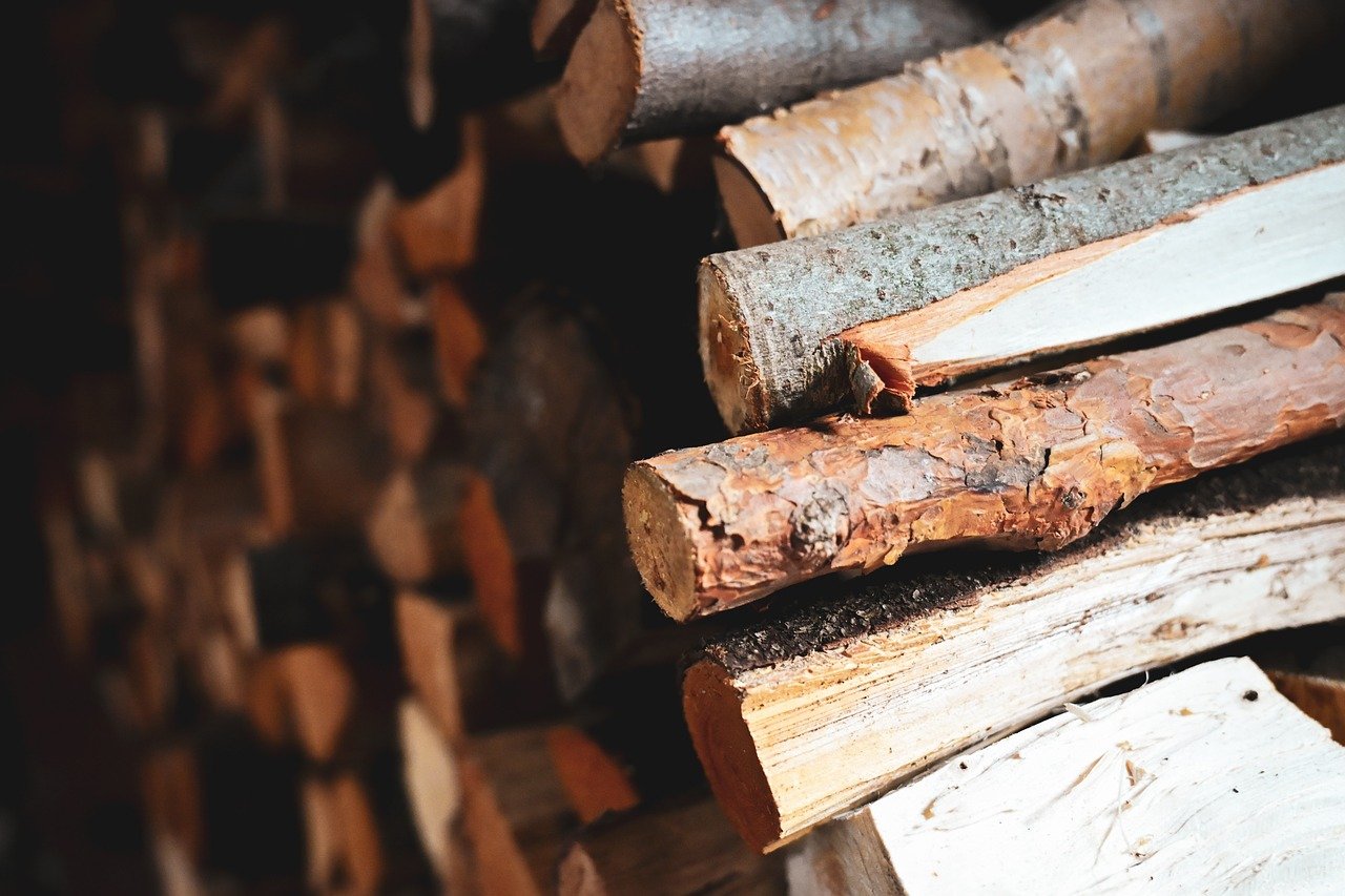 par, bûcher, bois, trois, carburant, cheminée, feu de camp, chaleur, chaud, charpente, automne, hiver, confortable, rustique, cottage, enregistrer, cube