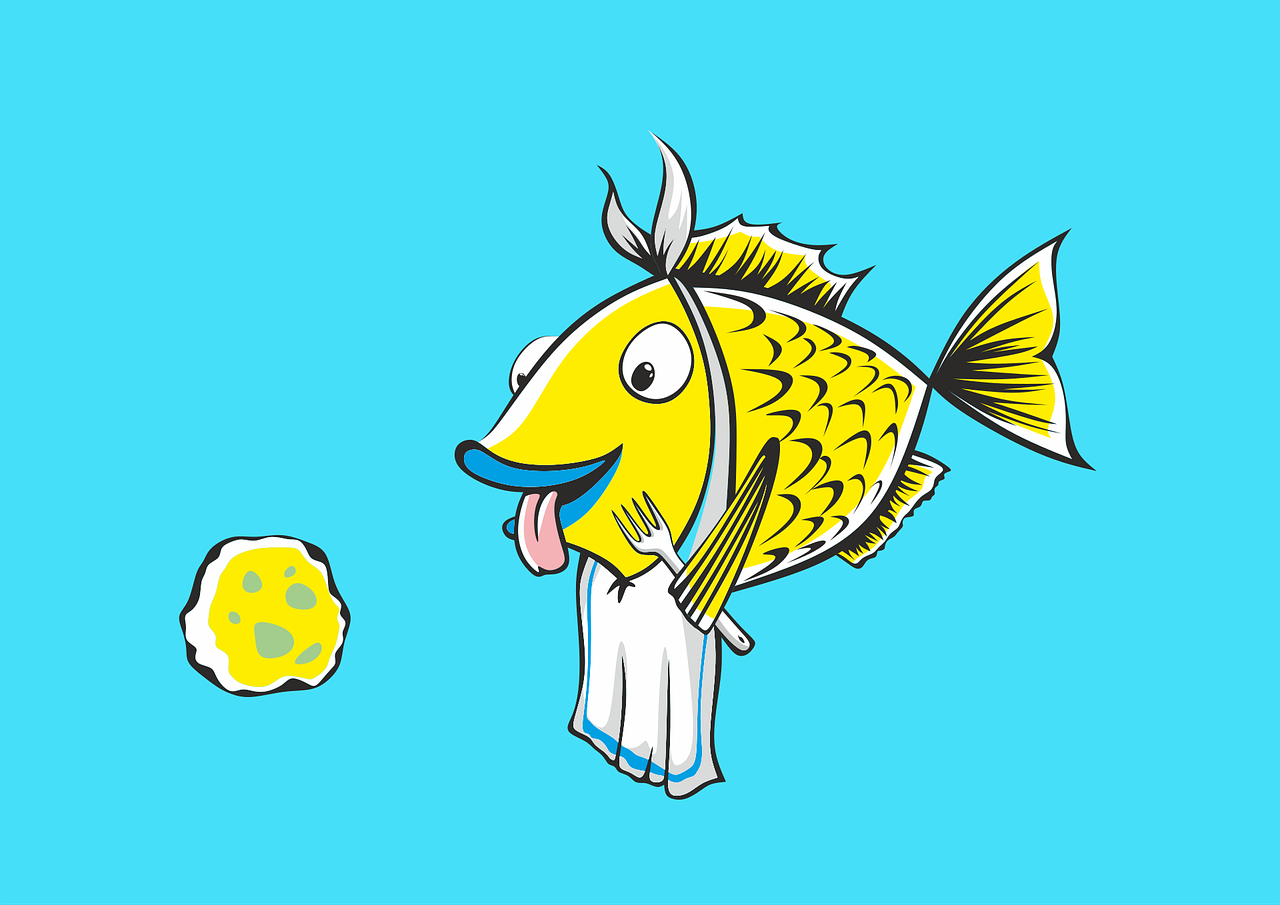 pêche, poisson, amorce, nature, retro, cartoon
