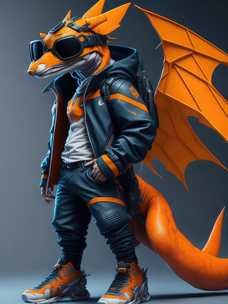 pokémon, téléphone intelligent, pokémon aller, virtuel, jeu, iphone, réalité, rendu, 3d, dracaufeu