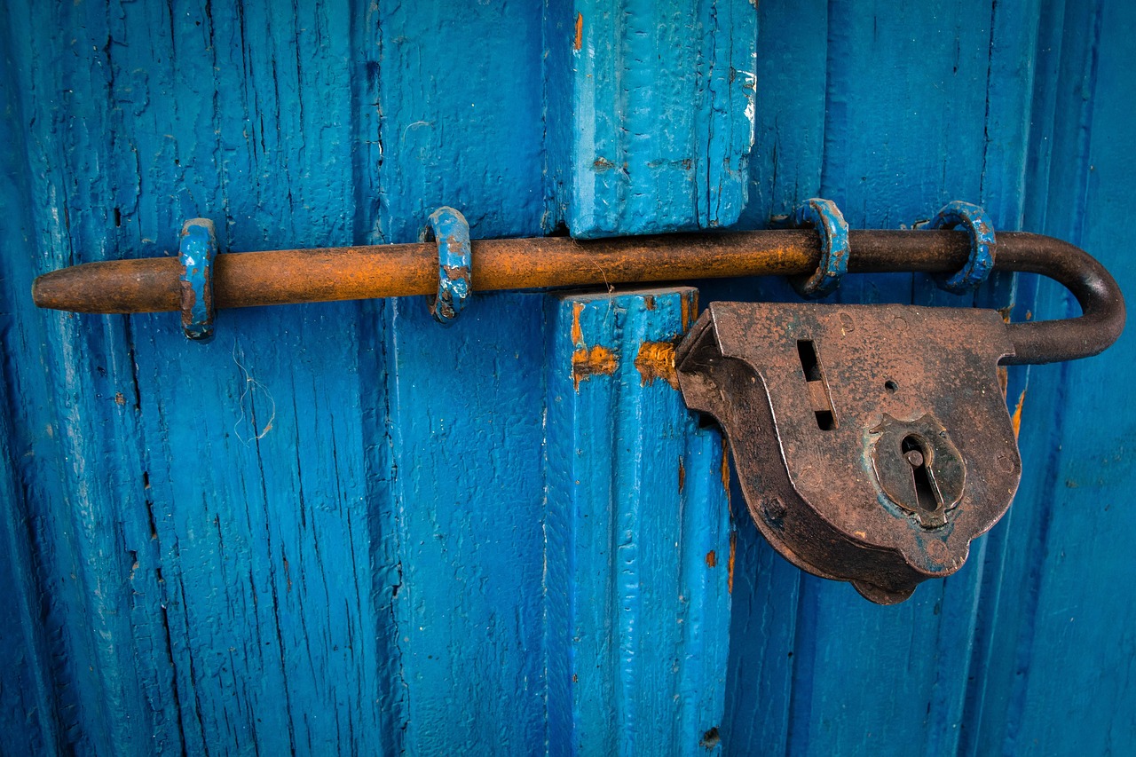 porte, serrure, porte bleue, rouillé, serrure rouillée, cadenas rouillé, cadenas, fermé, entrée, porte en bois, vieille, en bois, métal, antique, fermé à clé, protégé, bois bleu, porte, porte, porte, porte, porte, serrure, cadenas, fermé, fermé, fermé