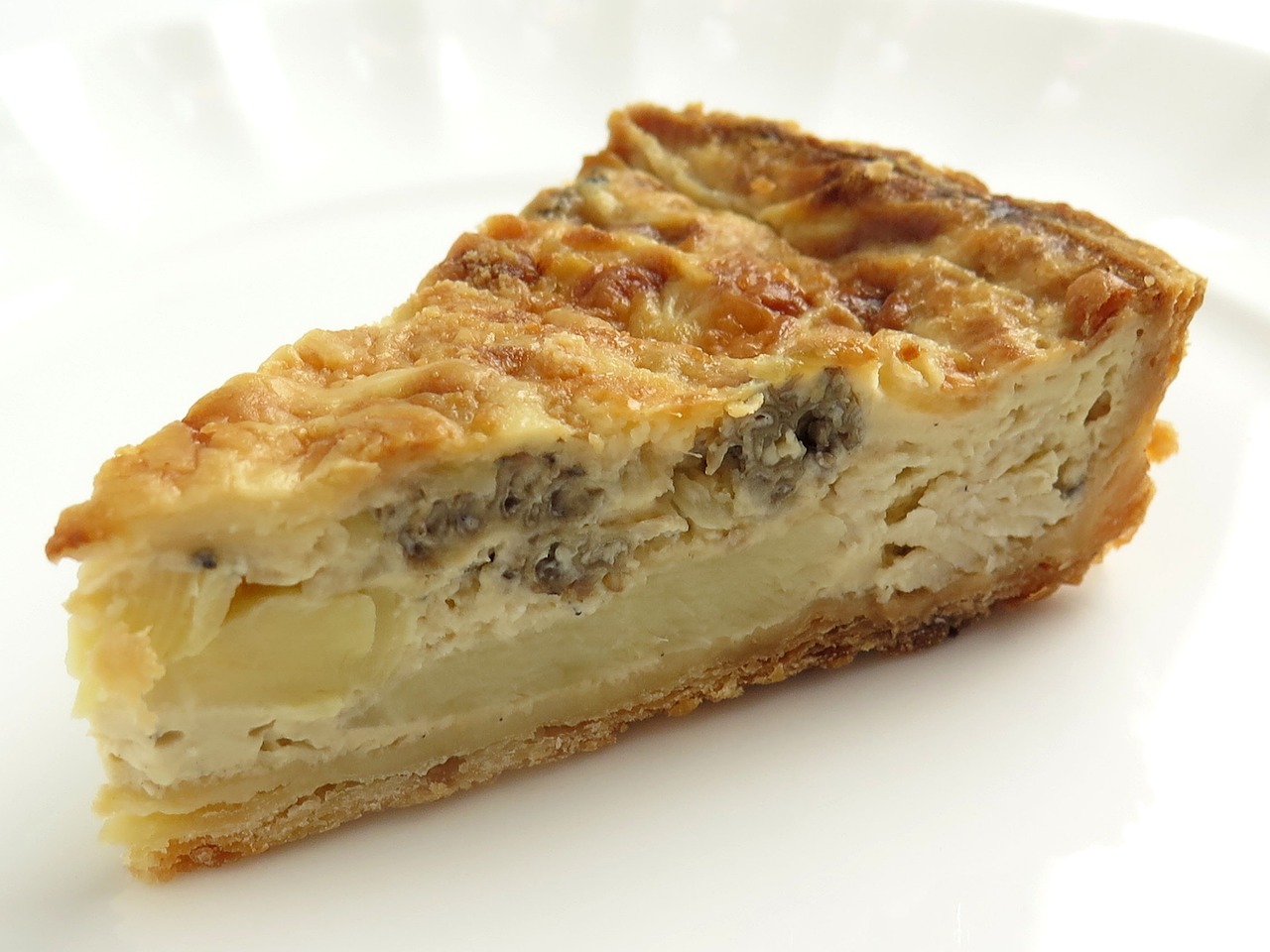 quiche, pousses de bambou, morilles, gâteau, printemps, nature, oeuf, oignon, fromage