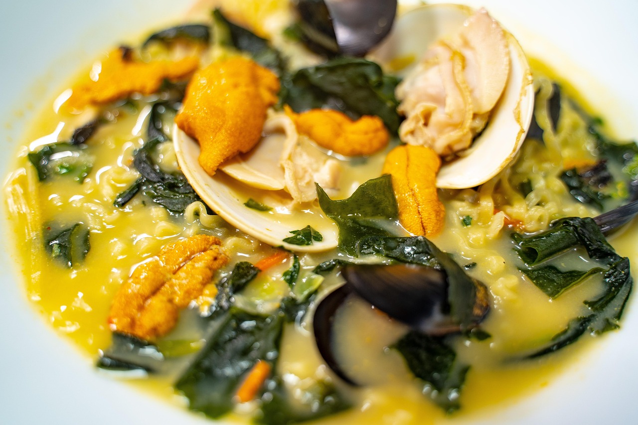 si l, les oursins si, ramen, wakame ramen, de fruits de mer en ligne