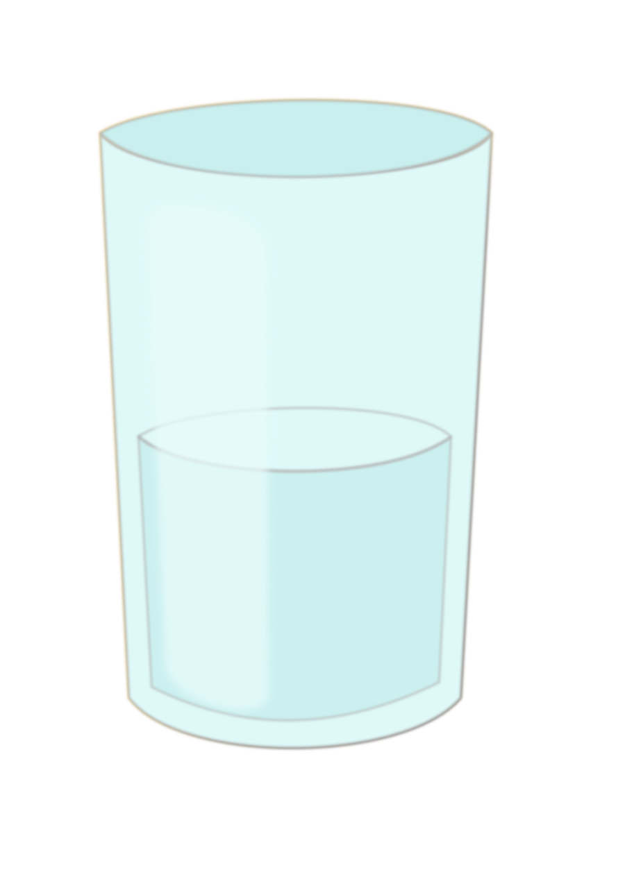 un verre, l'eau, boire, hydrogéner, en bonne santé, 1, 5 litres par jour, à moitié plein, nature, à moitié vide