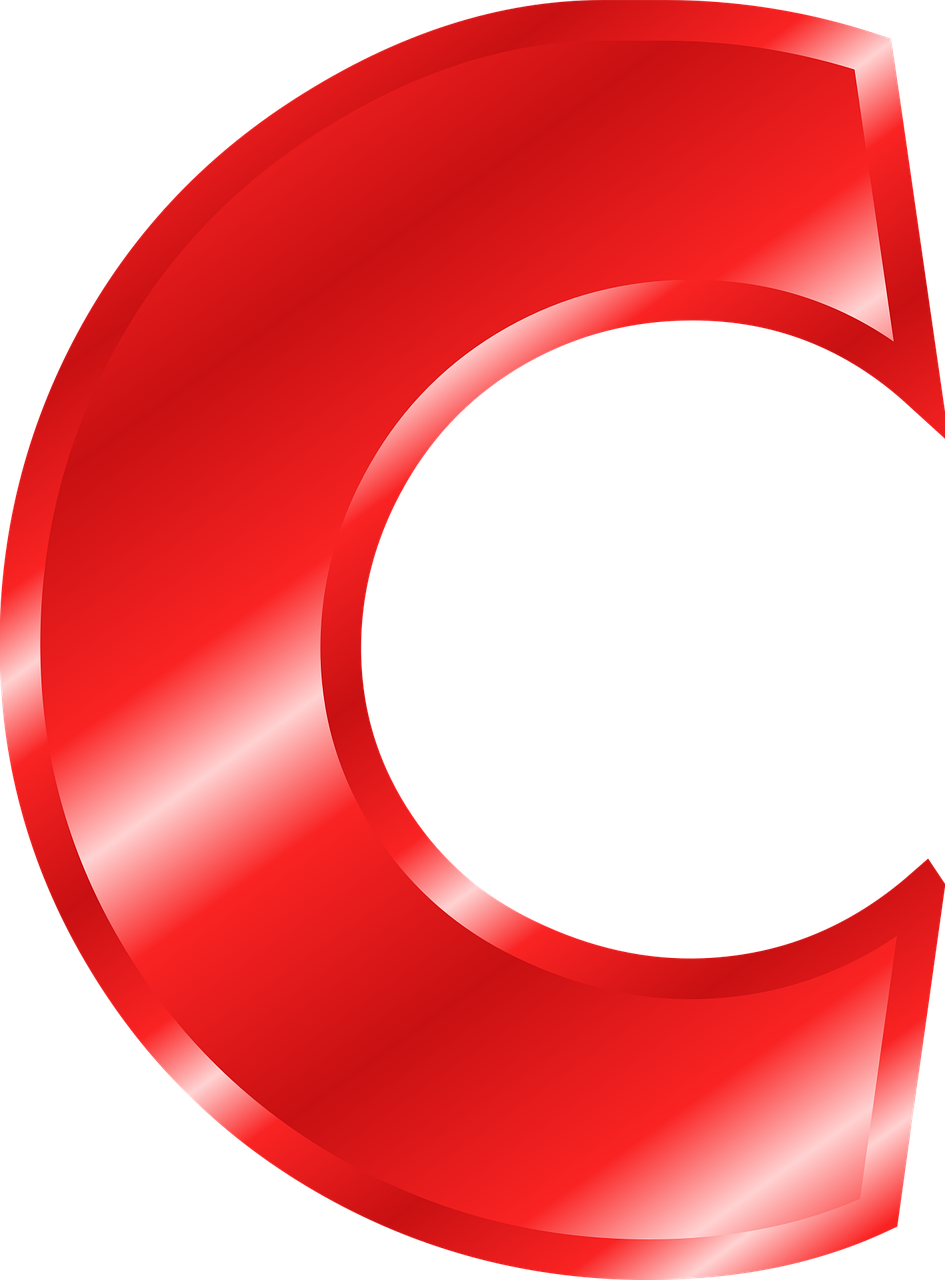 alphabet, c, abc, lettre, caractère alphabétique, lettre majuscule, rouge, brillant