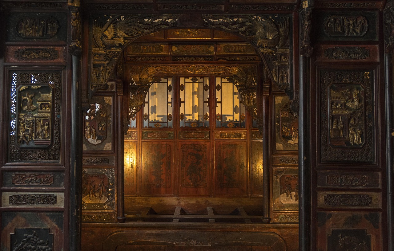 bois, intérieur, en bois, loger, vieille, chine, la fenêtre, fenêtre en bois, porte en bois, l'histoire, ancien, pièce, culture, chine, chine, chine, chine, chine