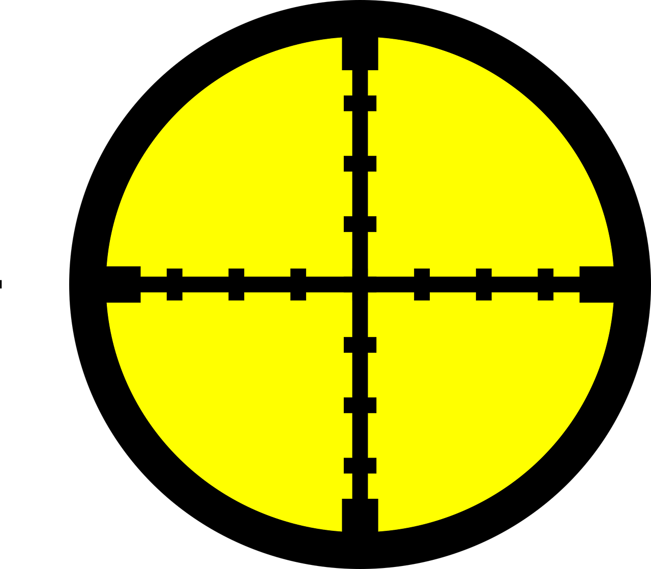 crosslines, cheveux, fils, cibler, avoir pour but, tireur d'élite, chasse, tirer