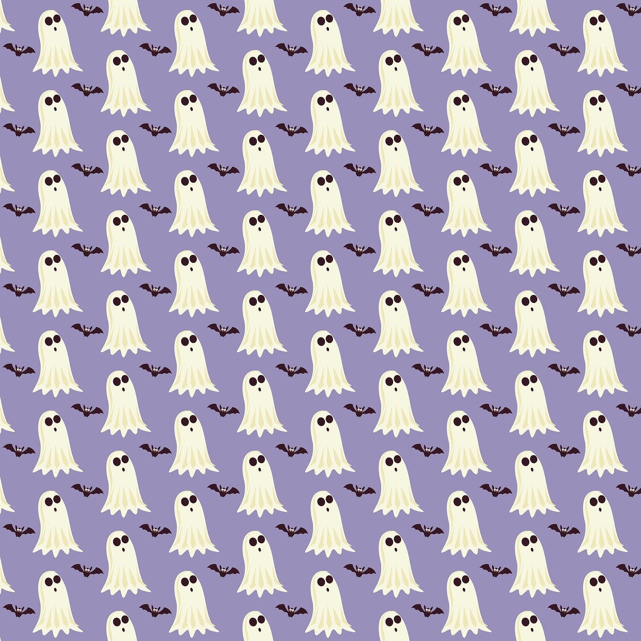 des fantômes, chauves-souris, modèle, lilas, papier, automne, fête, vacance, halloween