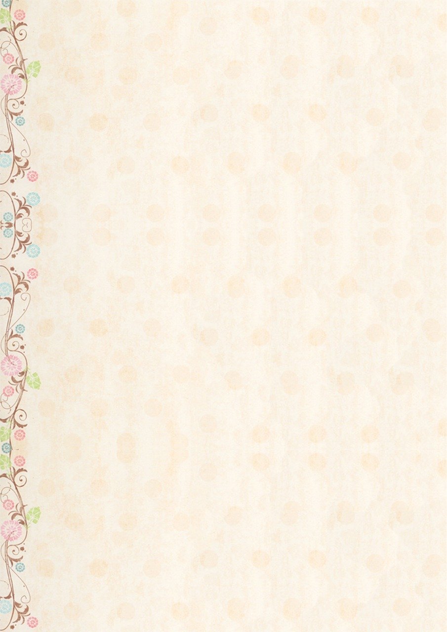 fond, a4, crème, fleurs, nature, fond d'écran iphone