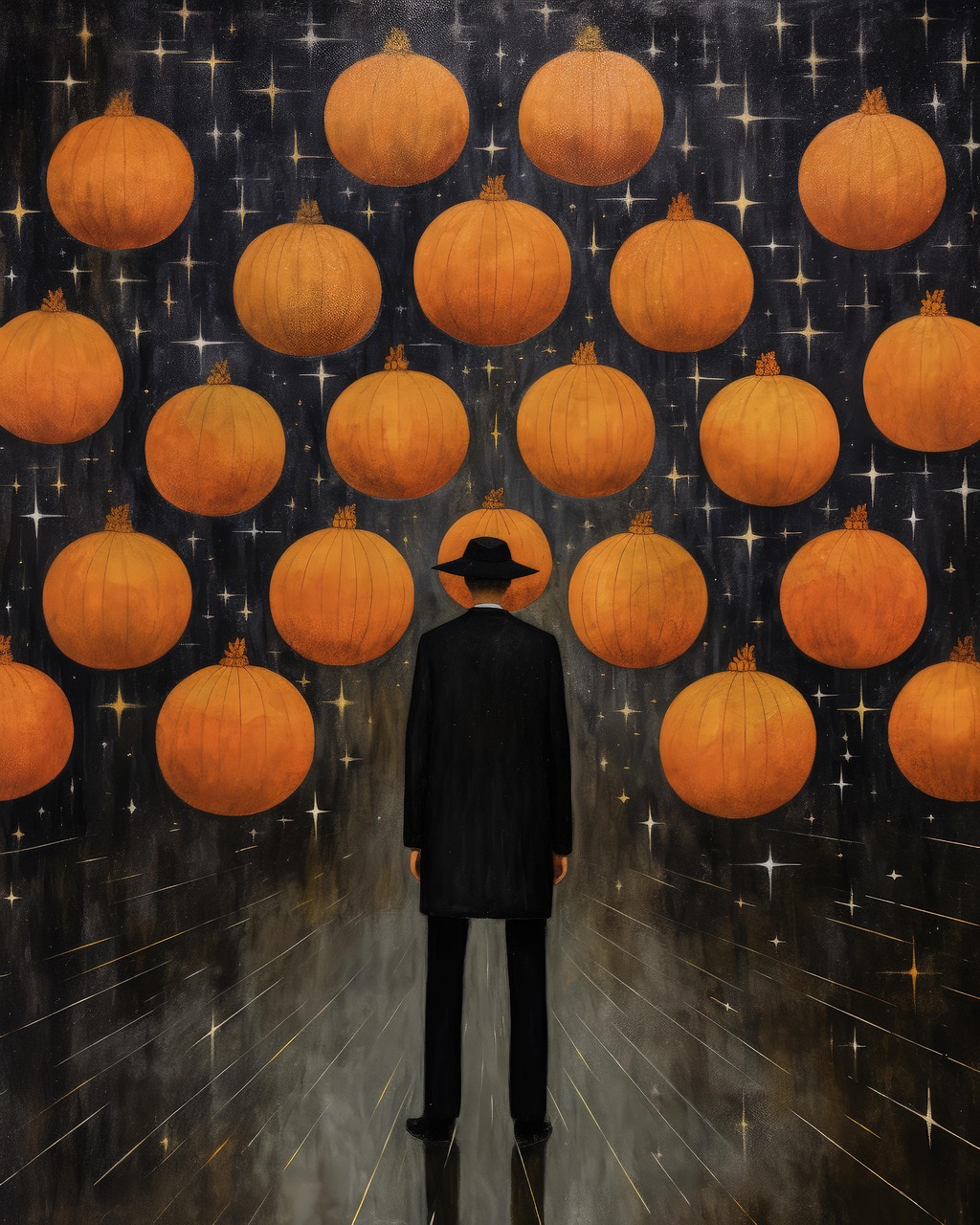 halloween, citrouille, effrayant, mignonne, sinistre, nuit, vacance, de fête, automne, la nuit d'halloween, pop art, artistique, art du collage, publication instagram, publication sur les réseaux sociaux, ai généré