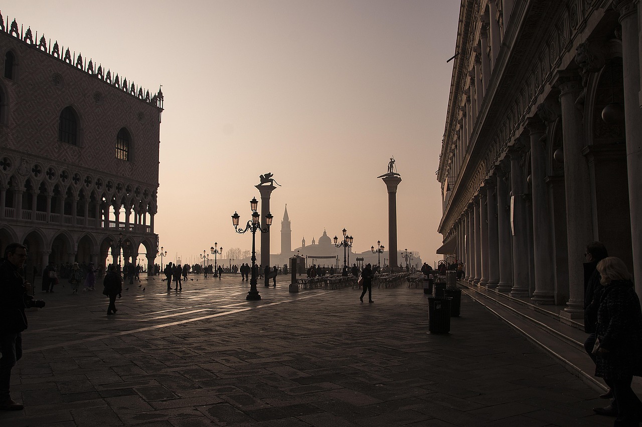 lever du soleil, l'architecture, nature, pour voyager, l'europe , venise, italie