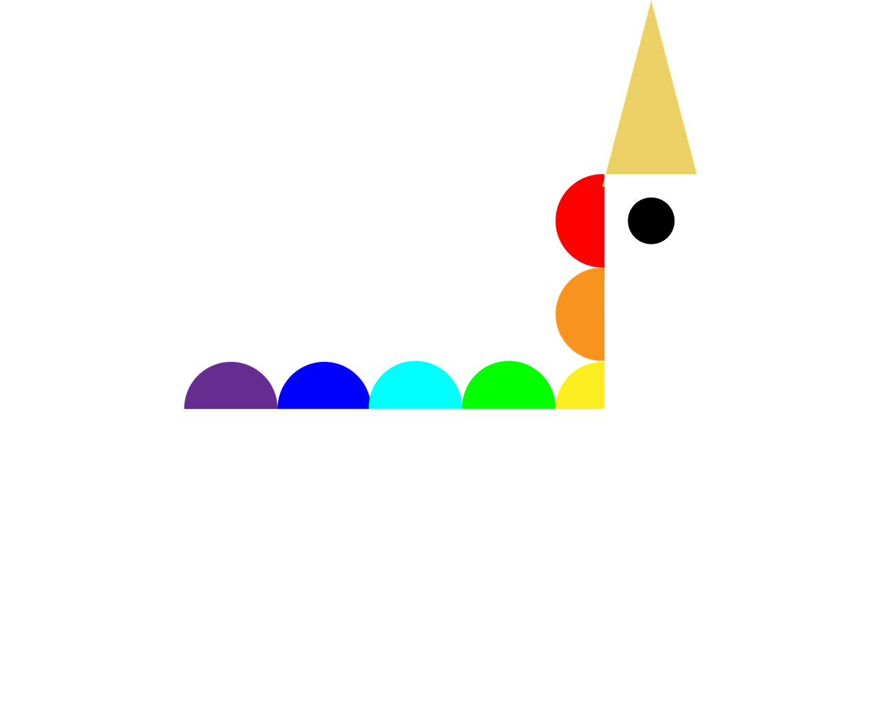 licorne, nature, fantaisie, arc-en-ciel, coloré, facile, la magie, géométrie