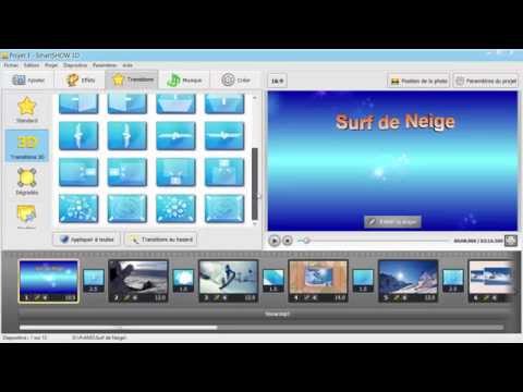 Logiciel pour faire un diaporama avec des effets 3D - très facile, en Français !