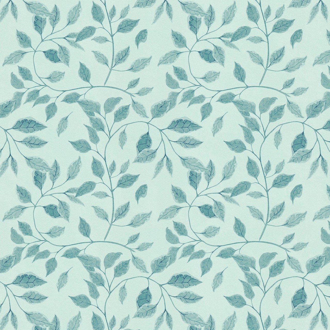 modèle, feuilles, bleu, feuillage, sans couture, contexte, papier d'emballage, scrapbooking, nature, papier numérique, scrapbooking numérique