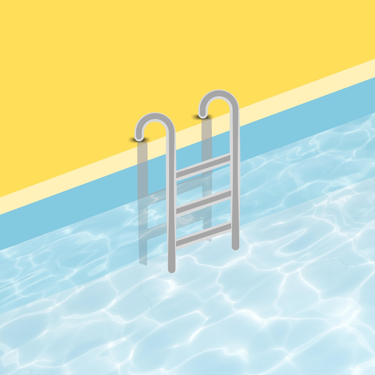 piscine en plein air, nature, piscine, bassin, l'été, art numérique, fond d'écran, contexte