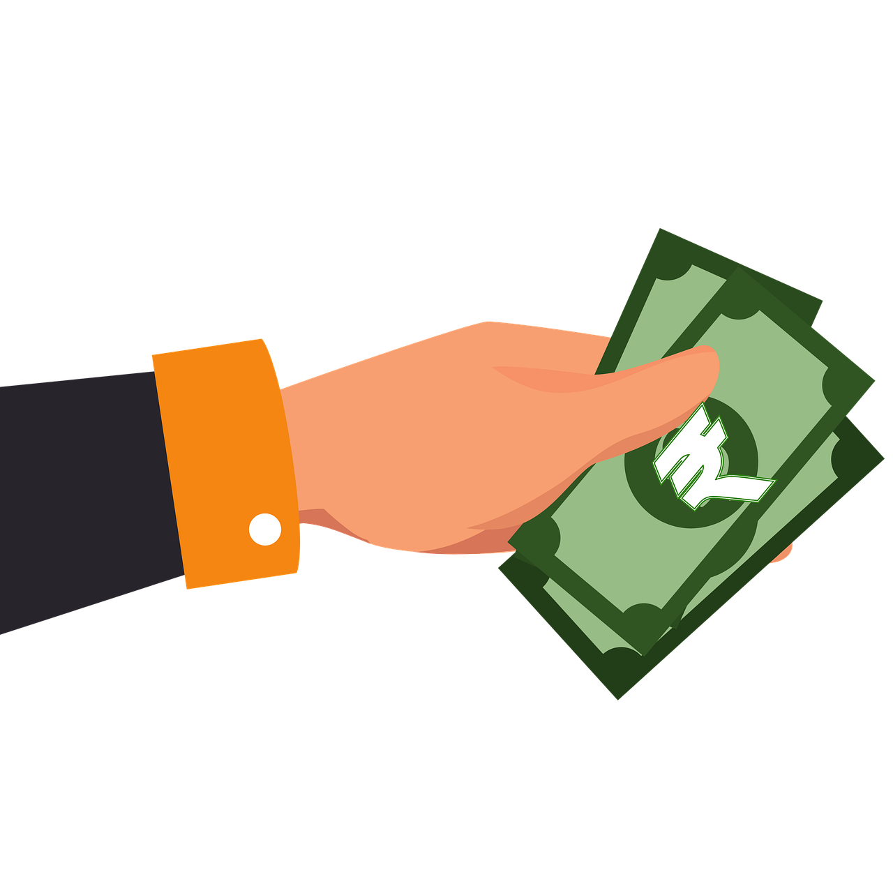 roupies, donnant, donner de l'argent, faire un don, monnaie indienne, roupie