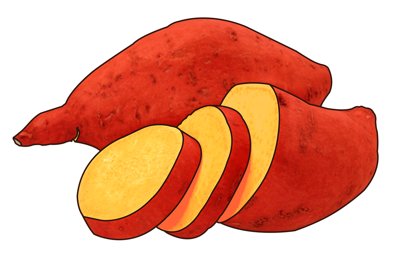 tubercules, pommes de terre, des légumes, patate douce, coupé, patate douce, patate douce, patate douce, patate douce, patate douce