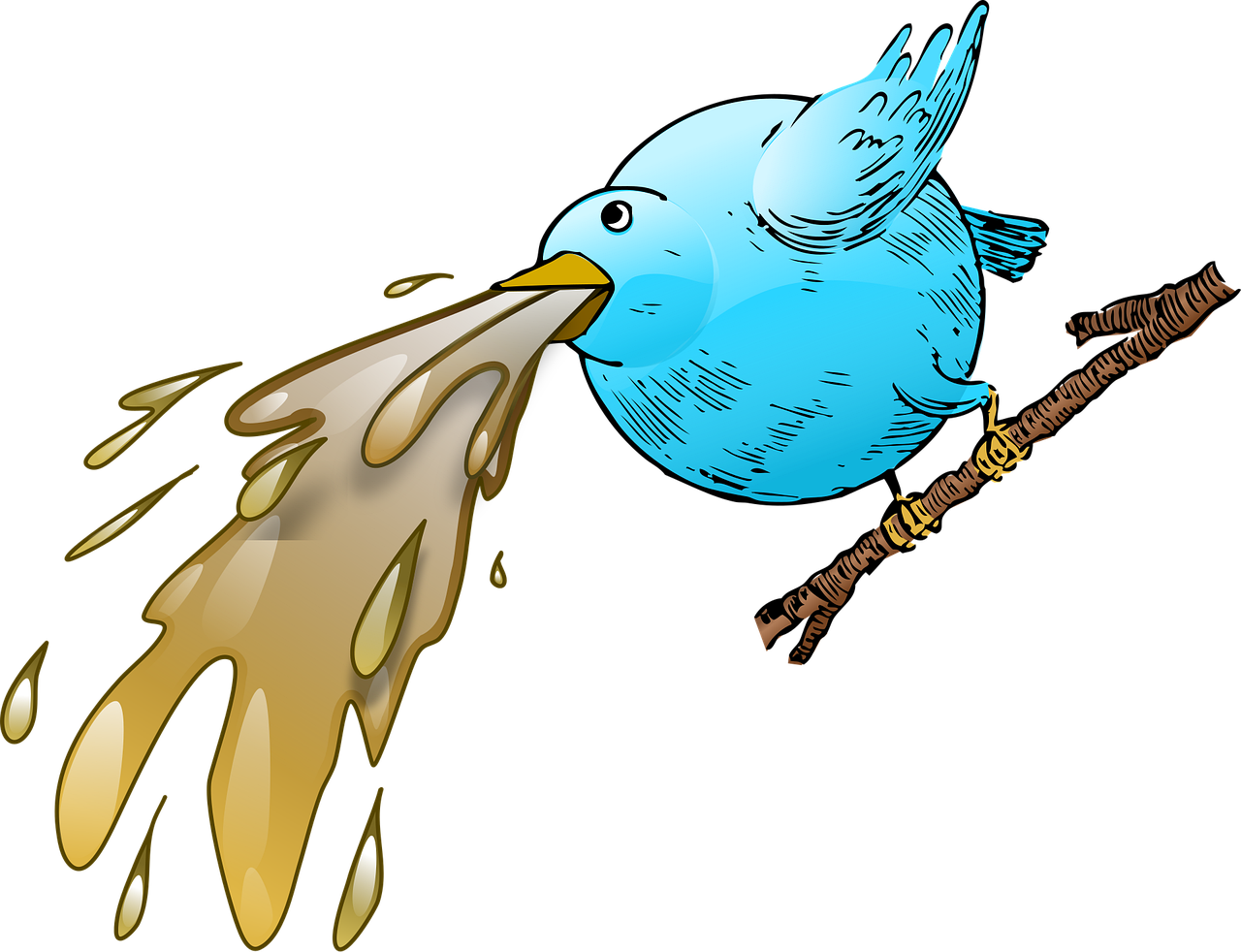 twitter, tweeter, oiseau, social, la toile, nature, malade, vomir, nausées
